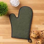 Aangepaste Donkere Moss Oven Mitt met Textuur Ovenwant (Top down)