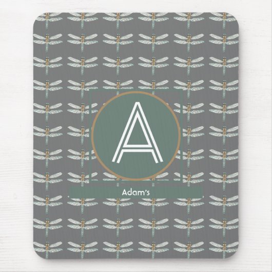 AANGEPASTE DONKERGRIJZE TRENDY LIBEL MUISMAT (Voorkant)