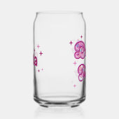 Aangepaste Doodle Moeder Roze Harten Gepersonalise Blikvorm Glas (Links)