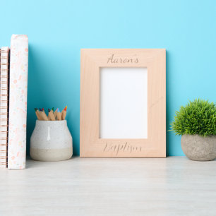 Aangepaste doop, doop, bar mitswa, 5x7" gegraveerde lijstjes