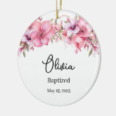 Aangepaste doop keramisch ornament (Links)