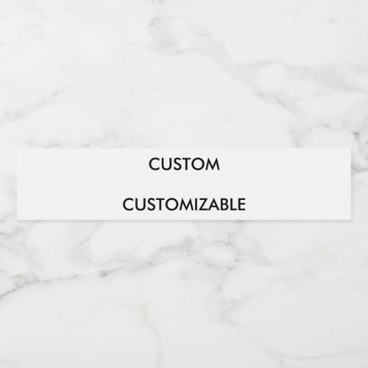  AANGEPASTE DOUANEBLANT WATERFLES ETIKET (Enkel label)