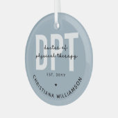 Aangepaste DPT Doctor in de Fysieke Behandeling Glas Ornament (Voorkant links)