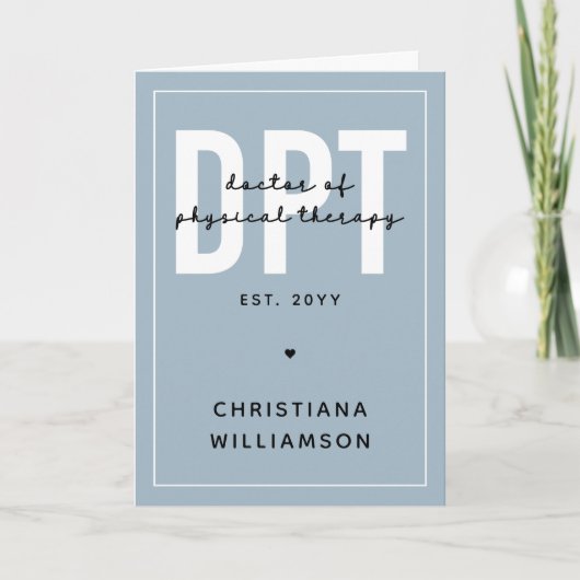 Aangepaste DPT Doctor in de Fysieke Behandeling Kaart (Voorkant)
