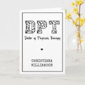 Aangepaste DPT Doctor in de Fysieke Behandeling Kaart (Gele Bloem)