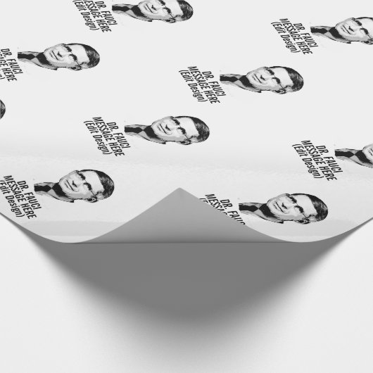 Aangepaste DR. FAUCI Cadeaupapier (Hoek)