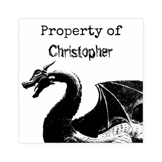 Aangepaste Dragon-eigenschap van Rubberstempel (Afrduk)