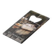 Aangepaste drank flesopener kredietkaart flessenopener (Voorkant Gekanteld)