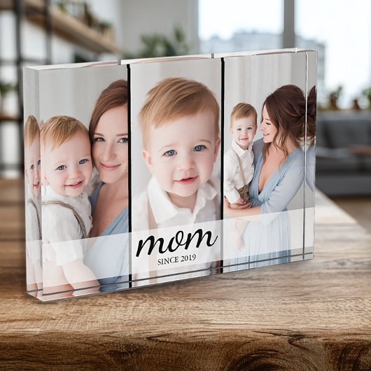Aangepaste drie foto moeder
