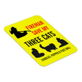 Aangepaste drie kat brandveiligheid magneet (Rechterzijde)