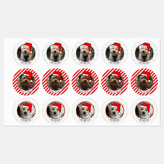 Aangepaste drie kerstkerstkerstkerstkerstkerstkers labels (Vel)