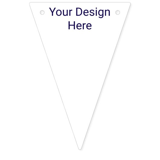 Aangepaste Driehoek Feest Vlaggen Banner (Tweede vlag)