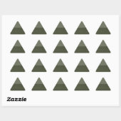 Aangepaste Driehoek Sticker – Moss Green Split (Vel)