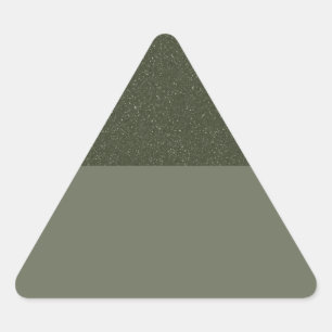 Aangepaste Driehoek Sticker – Textured Top Green