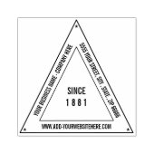 Aangepaste Driehoek van het Bedrijf van de Bedrijf Rubberstempel (Afrduk)