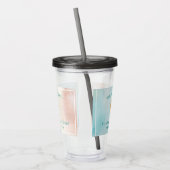 Aangepaste driekleurige tumbler acryl drinkbeker (Links)