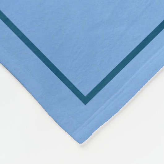 Aangepaste driemaands tapes fleece deken (Hoek)