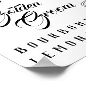 Aangepaste Drink handtekeningen Poster (Hoek)