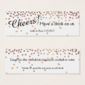 Aangepaste Drink Tickets Mini Visitekaartjes (Voorkant /achterkant)