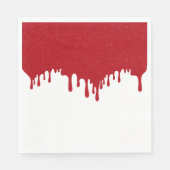 Aangepaste Drip Papieren servetten – Tomaat Rode R (Voorkant)