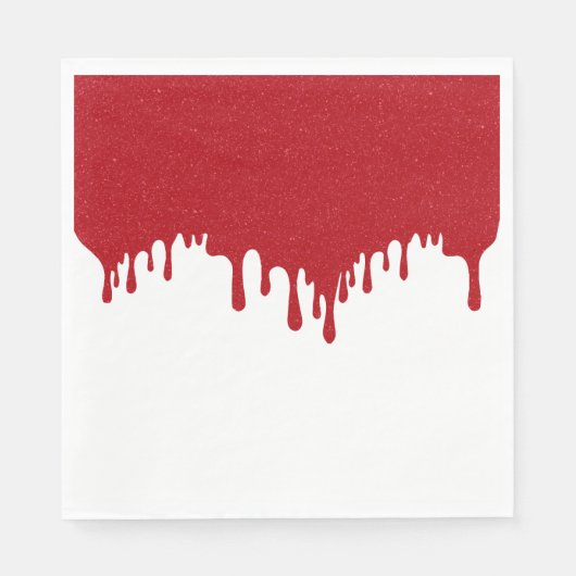 Aangepaste Drip Papieren servetten – Tomaat Rode R (Voorkant)