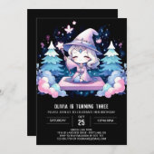 Aangepaste Dromerige Wizard Verjaardag Kaart (Voorkant / Achterkant)