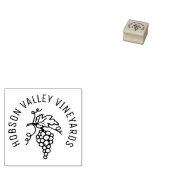 Aangepaste druiven wijngaard bedrijfsnaam 	rubberstempel (Gestempeld)