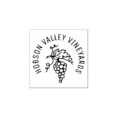 Aangepaste druiven wijngaard bedrijfsnaam 	rubberstempel (Afrduk)