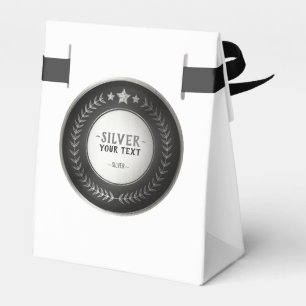 Aangepaste druk DIY-medaille Zilver VOEG UW LOGO t Bedankdoosjes