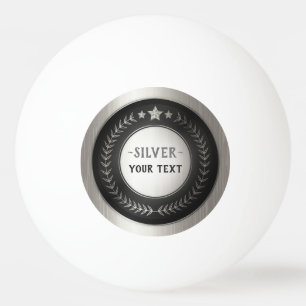 Aangepaste druk DIY-medaille Zilver VOEG UW LOGO t Pingpongballen
