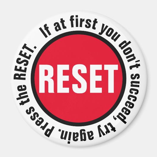 Aangepaste Druk op de Reset Button Magneet (Voorkant)