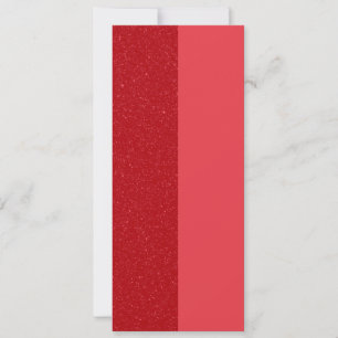 Aangepaste Dual Tomato Red Glitter Slim Flat Kaart