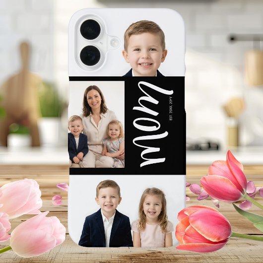Aangepaste dubbele Moeder Opgerichte Jaar Script Z iPhone Hoesje