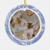 Aangepaste dubbelzijdige foto kerst ornament (Voorkant)