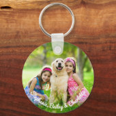 Aangepaste dubbelzijdige Kinder Personazlied twee  Sleutelhanger (Voorkant)