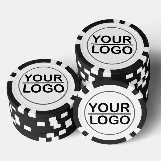 Aangepaste Dubbelzijdige Poker Chips met Logo (Opstapeling)