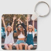 Aangepaste dubbelzijdige vriend twee foto sleutelhanger (Achterkant)