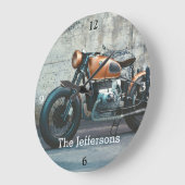 Aangepaste Duitse motorfiets Grote Klok (Hoek)