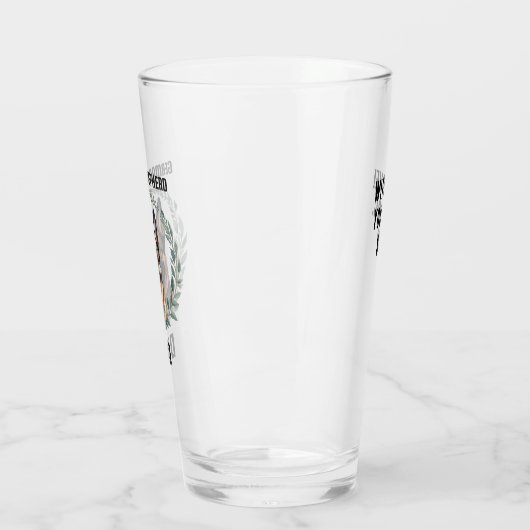 Aangepaste Duitse Shepherd Dad Glas (Links)