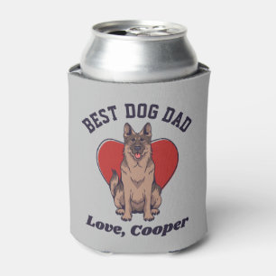 Aangepaste Duitse Shepherd Dog Dad - tekst Blikjeskoeler