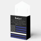 Aangepaste dunne witte lijn VS vlag EMS EMT Bedankdoosjes (Geopend)