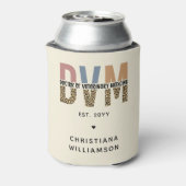 Aangepaste DVM Doctor in de diergeneeskunde Blikjeskoeler (Blikje Achterkant)