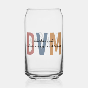 Aangepaste DVM Doctor in de diergeneeskunde Blikvorm Glas