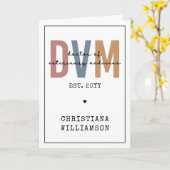 Aangepaste DVM Doctor in de diergeneeskunde Kaart (Gele Bloem)