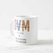 Aangepaste DVM Doctor in de diergeneeskunde Koffiemok (Voorkant links)