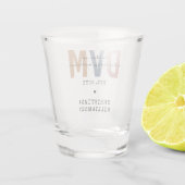 Aangepaste DVM Doctor in de diergeneeskunde Shot Glas (Achterkant)