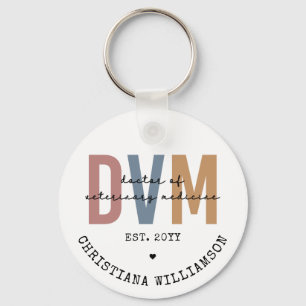 Aangepaste DVM Doctor in de diergeneeskunde Sleutelhanger