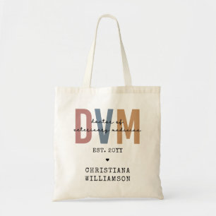 Aangepaste DVM Doctor in de diergeneeskunde Tote Bag