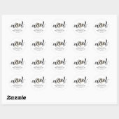 Aangepaste eaRNed it RN Nursing School Afstuderen Ronde Sticker (Vel)
