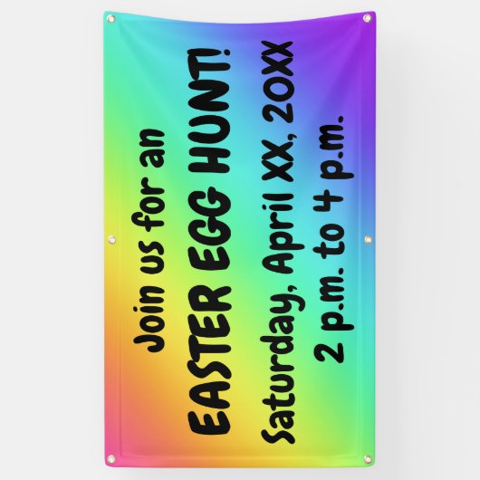 Aangepaste Easter Egg Hunt Banner (Verticaal)